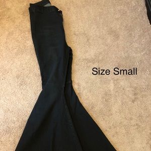 High waist bell bottom jeans